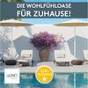 LILENO HOME Liegenauflage perfekt für Strandliegen, Sonnenliege Auflage, Gartenliege Auflage, (1er Set), Polsterauflage Dunkelblau, Auflagen für Gartenliegen Bild 3