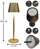 Coen Bakker Deco BV LED Außen-Tischleuchte Touch Tischlampe Dimmbar Akku In-/Outdoor IP44, Touch-Funktion, LED fest verbaut, Kaltweiß, Warmweiß, Tageslichtweiß Bild 3