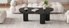 Couchtisch 107x66x40,5 cm, Wolkenform, MDF lackiert, schwarz Bild 2