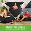 Green Bean® Outdoor Sitzsack, waschbar & wetterfest, Polyester-PVC-Stoff, Schwarz, 140x180 cm, 380 Liter Bild 3