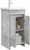 vidaXL Badezimmerschrank mit Waschbecken Betongrau 42 x 40 x 84,5 cm 890771 Bild 3