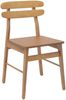 vidaXL Esszimmerstuhl 2 pcs Natur Massives Gummiholz 42020513 Bild 4