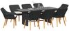 vidaXL Garten Essgruppe mit Kissen 9 pcs Schwarz Poly-Rattan 3261622 Bild 3