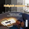 ZMH LED Deckenleuchte Wohnzimmer Dimmbar Deckenlampe Schwarz und Weiß Treppenhaus 58W, Augenschutz, Einfache Installation, LED fest integriert, 3000-6500K, Modern Geometrische Schlafzimmerlampe mit Fernbedienung Büro Bild 4