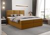 B&B Home 'Mallorca' Boxspringbett mit Bettkasten, Samt, Senfgelb, 180x200 cm Bild 2