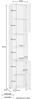 Procontour Hochschrank Betty Breite 35 cm mit 6 Fächer Bild 3