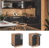 Küchenunterschrank R-Line Anthrazit Hochglanz 60 cm mit Schublade, AP Anthrazit Vicco Bild 2