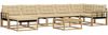 vidaXL Outdoor-Sofagarnitur 8 pcs Weiß und Beige 79 x 79 x 37 cm 3388931 Bild 2