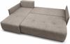 AX LIVING Ecksofa Damascus Hellbraun mit Schlaffunktion Bettkasten Schlafsofa 212 cm links Bild 4