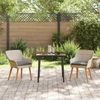 vidaXL Garten Essgruppe mit Kissen 3 pcs Hellgrau Poly-Rattan 3261705 Bild 4