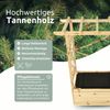 Hochbeet mit Rankgitter THAO - Inkl. Vlies & Handschuhe | Pflanzkasten mit Rankhilfe Blumenkasten für Kletterpflanzen hängende Körbe Pflanzgefäß aus Holz, 98cm Breit Bild 4