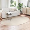 vidaXL Bereichsteppiche Oval HUARTE Beige 160 x 230 cm 100 %Polyester 4103618 Bild 3