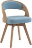 LVHOM Esszimmerstuhl 360° drehbar, 2er Set, Polsterstuhl aus Leinen und Massivholz, Küchenstuhl gepolstert, ergonomischer Schalenstuhl mit Armlehne, bis 150 kg Bild 2