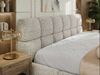 Doppelbett mit Gasdruckfeder, Polsterbett NIRA CLASSIC Holzlattenrost Bett mit Stauraum, gepolstertes Kopfteil Bettkasten - 200 x 200 cm - Hellgrau Strukture Bild 3