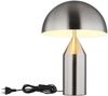Tischlampe, Metall, nickel matt, weiß matt, H 39 cm Bild 5