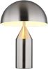 Tischlampe, Metall, nickel matt, weiß matt, H 39 cm Bild 1