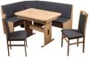 Stolebaenk Eckbankgruppe Bremen MANITI, (Eckbank Set, 1xEckbank, 1xTisch, 2x Stuhl), Beidseitig aufbaubar Bild 5
