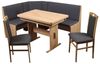 Stolebaenk Eckbankgruppe Bremen MANITI, (Eckbank Set, 1xEckbank, 1xTisch, 2x Stuhl), Beidseitig aufbaubar Bild 4