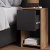Nachttisch Evo Goldkraft Eiche/Anthrazit 30 x 55 cm mit Schublade Vicco Bild 4