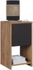 Nachttisch Evo Goldkraft Eiche/Anthrazit 30 x 55 cm mit Schublade Vicco Bild 5