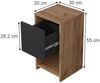 Nachttisch Evo Goldkraft Eiche/Anthrazit 30 x 55 cm mit Schublade Vicco Bild 2