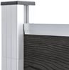 vidaXL Gartenzaun WPC 180×105 cm Grau 49073 Bild 4