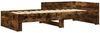 vidaXL Bettgestell ohne Matratze Räuchereiche 100x200 cm Holzwerkstoff 849576 Bild 3