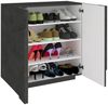 Dmora Schuhregal Apetta, Mehrzweckschrank mit 2 Türen, Schuhregal für den Eingangsbereich, 100 % Made in Italy, 81 x 38 x 86 cm, Schiefer mit Details, Bild 4
