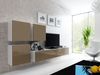 Mediawand Wohnwand 4 tlg - MyMix 2 - Weiss / Latte Hochglanz Bild 1