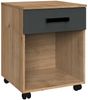 Jugendzimmer Set mit Bett 140cm Nachtkonsole Schwebetüren Kleiderschrank EVERTON-43 mit Schreibtisch Bild 2