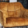 Bronx71 Esszimmerstuhl Samt Jaxon mit Armlehne ockergelb/cognac Bild 5