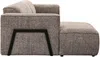 Vente-unique - TEJAMI Sofa Stoff Schokoladenbraun - B 160 cm x H 78 cm x L 322 cm Bild 5