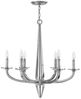 Elstead Ascher 6-flammig Kronleuchter poliertes Nickel Bild 1
