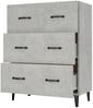 vidaXL Sideboard Betongrau 69,5 x 34 x 90 cm Holzwerkstoff [812163] Bild 5