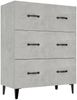 vidaXL Sideboard Betongrau 69,5 x 34 x 90 cm Holzwerkstoff [812163] Bild 2