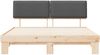 vidaXL Bettgestell mit gepolstertem Kopfteil Dunkelgrau 200 x 200 cm 3398065 Bild 5