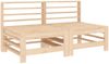 vidaXL Garten-Mittelsofas 2 Stk. Massivholz Kiefer 825639 Bild 2