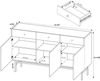 Compleo Kommode mit 3 Schubladen und dreitürig DAVS, Modern design Bild 3