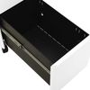 vidaXL Aktenschrank mit Rollen Weiß 30x45x59 cm Stahl 335982 Bild 3