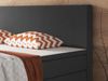 Boxspringbett Berlin 180x200 cm Webstoff Anthrazit Bild 2