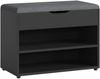 Schuhbank Gentofte 60x30x46cm Schwarz/Grau [en. casa] Bild 2