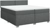 vidaXL Boxspringbett mit Matratze Dunkelgrau 200x200 cm Stoff 3288289 Bild 3