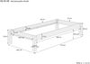 Weißes Futonbett ohne Kopfteil Kiefer massiv 90x200 Bettgestell mit Rollrost 60.35-09W Bild 5