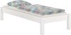 Weißes Futonbett ohne Kopfteil Kiefer massiv 90x200 Bettgestell mit Rollrost 60.35-09W Bild 1