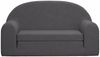 vidaXL Kinder-Schlafsofa 2-Sitzer Anthrazit Weicher Plüsch 357024 Bild 3