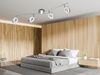 LED Deckenstrahler TOURS 4-flammig Silber Chrom, Breite 80cm Bild 3