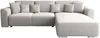 Vente-unique - MELTANA Sofa Stoff Grau - B 195 cm x H 84 cm x L 293 cm Bild 2
