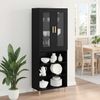 vidaXL Highboard Schwarz Eichen-Optik 69,5 x 34 x 180 cm 3416148 Bild 4