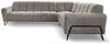 Beautysofa Ecksofa mit Metallbeine in schwarzer VOLARE L, mit höchstem Sitzkomfort, ohne Schlaffunktion Bild 2