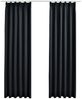 vidaXL Verdunkelungsvorhänge mit Haken 2 Stk. Schwarz 140x175cm 134414 Bild 2